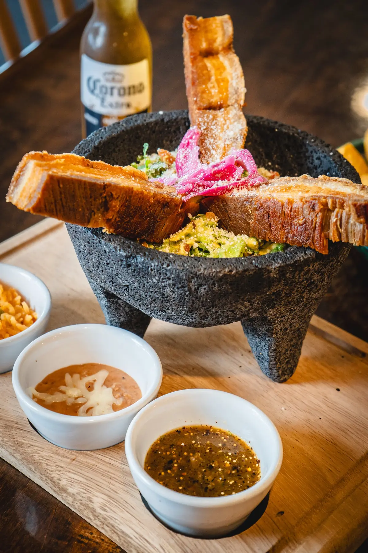 Molcajete with pork belly