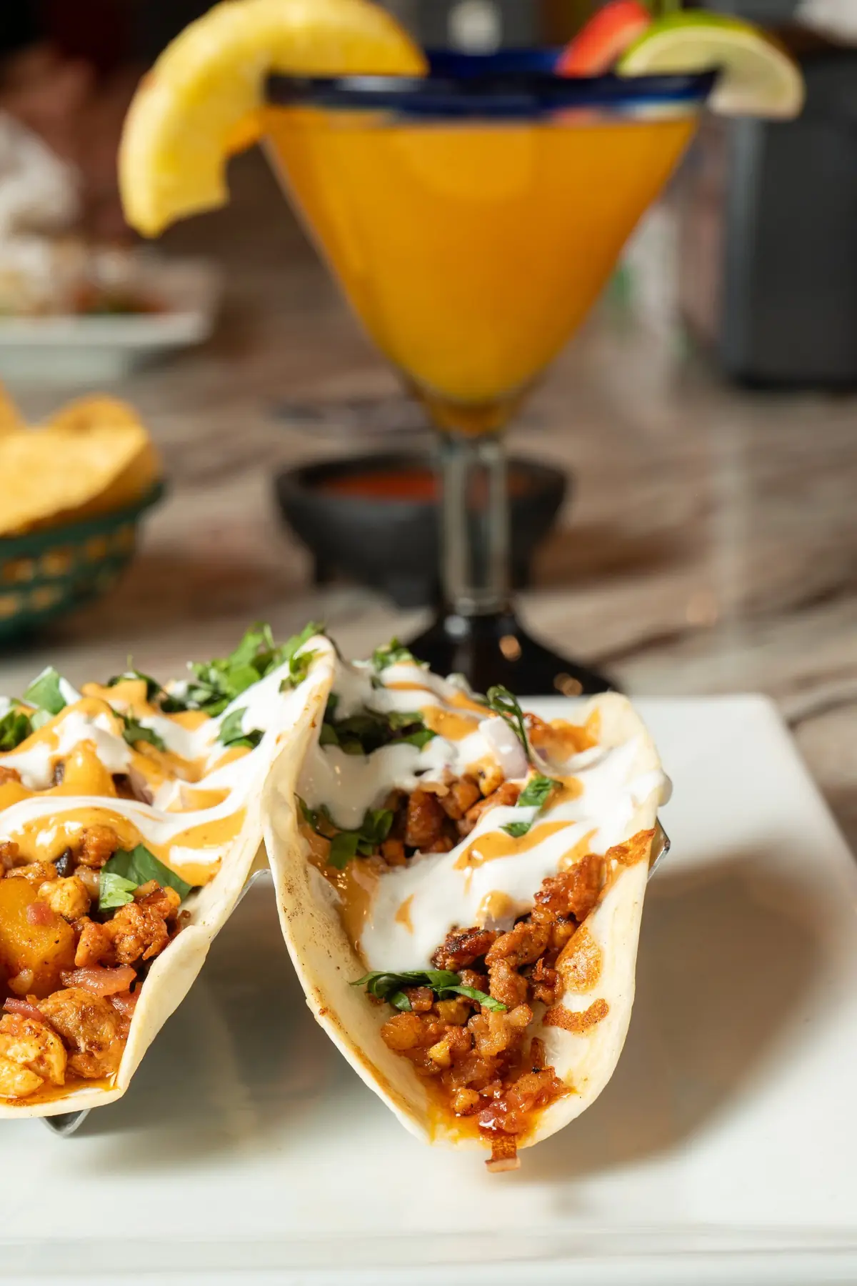 Tacos & Mango Margarita